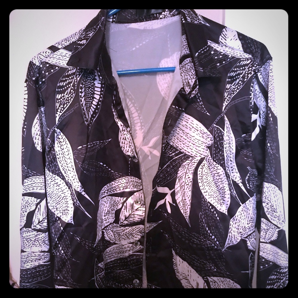 Sexy silky men Button down